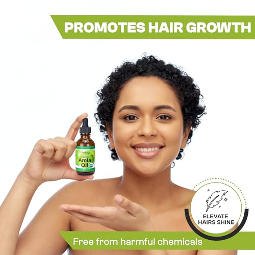 Savage Organics Amla Oil- Certified Organic Amla Oil - Luxurious Hair Growth, Scalp Nourishment Oil & Beard Oil – 100% Pure, Premium Quality, Natural & Vegan, Promotes Thicker, Fuller, Shinier Hair