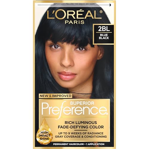 L'Oreal Paris Superior Preference 2BL Blue Black Permanent Hair Color Kit (1 Count)