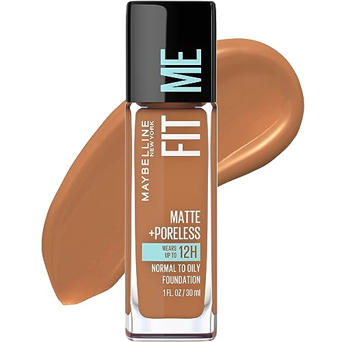 Maybelline Fit Me Matte + Poreless Liquid Foundation Makeup Coconut 1 Count + Pressed Powder Makeup Coconut 1 Count