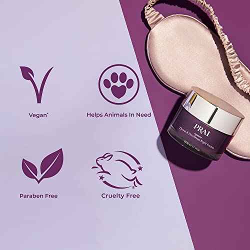 PRAI Beauty Ageless Throat & Decolletage Night Creme | Neck Firming Cream For Overnight Use | Cruelty & Paraben-Free Neck Tightening Cream with Retinol | Neck Cream for Tightening and Firming | 4.0 Oz