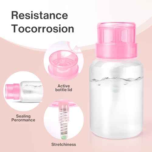 MelodySusie 1050PCS Lint Free Nail Wipes Kit, White Gel Nail Polish Remover Set with 1PCS Acetone Pump Dispenser Bottle 220ml for Professional Soak Off Gel Polish Remover