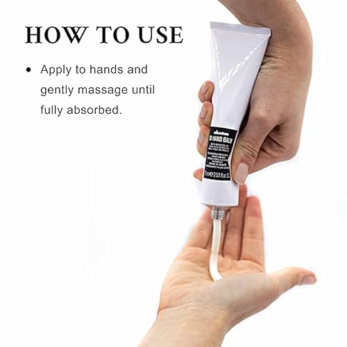 Davines OI Hand Balm, Nourishing Anti-Aging Hand Cream for All Skin Types - Protects Hands from Environmental Damage with Antioxidant Roucou Oil - Lightweight & Fast Absorbing Hydration, 2.54 Fl Oz