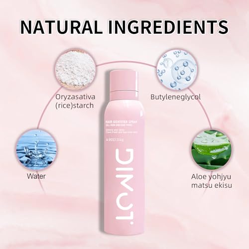 Shaving Powder for Women & Face, Hair Removal Identifier Spray for Peach Fuzz & Body, All Skin Types, Residue-Free & Refreshing, 4 Fl Oz