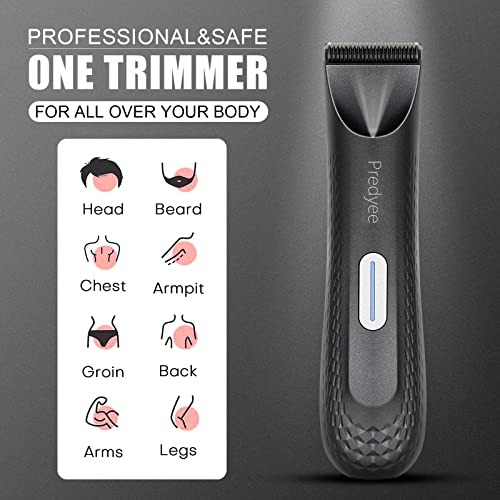 Manscape Ball Trimmer for Men - Waterproof Body Hair Clipper with LED Light
