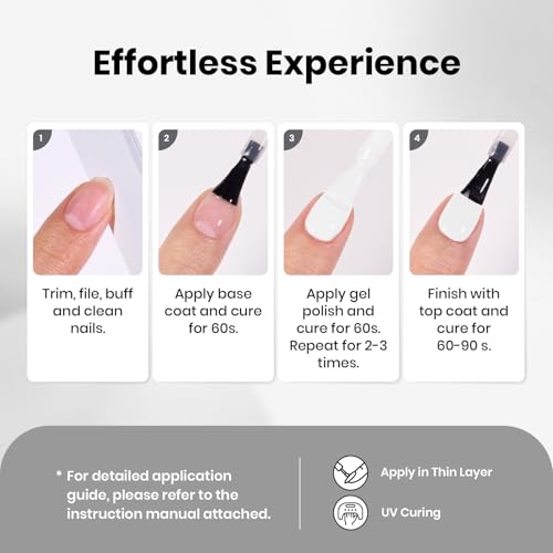 Beetles Pure White Gel Nail Polish 10ml - Soak Off UV LED Manicure