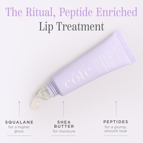 Cote Beauty¡¯s The Ritual Lip Moisturizer for Women with Peptides, Shea Butter & Cocoa Butter for Soft & Supple Lips, Softens, and Soothes, Vegan & Cruelty-Free, 0.33 Fl Oz