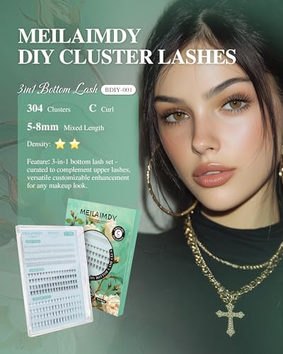 DIY Cluster Lashes 304 Lashes 5-8mm Natural 3D Volume
