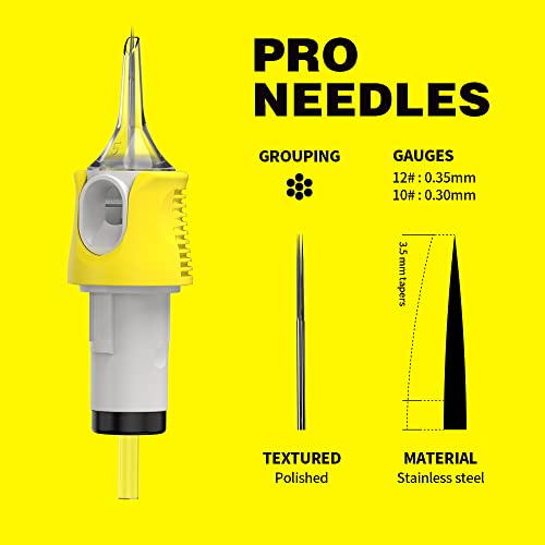 Tattoo Cartridge Needles #10 Bugpin 3 Round Liner - 16PCS