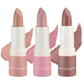 Matte Nude Lipstick Set - 3PC Velvet Long-Lasting Lip Stain