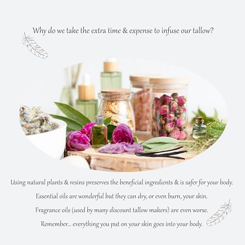 Mystic Angel Beef Tallow for Skin with Organic Manuka Honey ? 100% Grass-fed/finished - Whipped All-Purpose Moisturizer for Eczema, Baby, Sensitive Skin ? Made in the USA (2 Fl. Oz., Unscented)