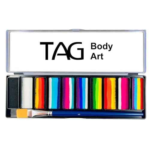 1 Stroke Palette 10 x 10g Face and Body Paint