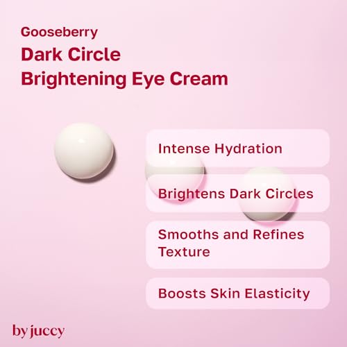 Gooseberry Dark Circle Brightening Eye Cream¤ÓFor Puffy Eye Bags, Wrinkles, Fine Lines | Vitamin C, Glutathione, Peptides¤ÓAnti-aging Korean Skin Care | Korean Eye Cream | By Juicy | 1.01 Fl.oz