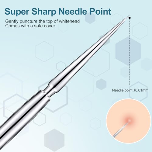 Titanium Lancet Pimple Extractor Tool - 2 Piece Set