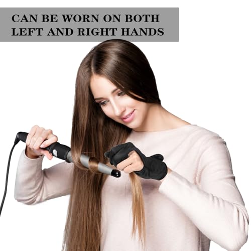 Heat Resistant 3-Finger Hair Styling Gloves – Professional Barber Curling Glove