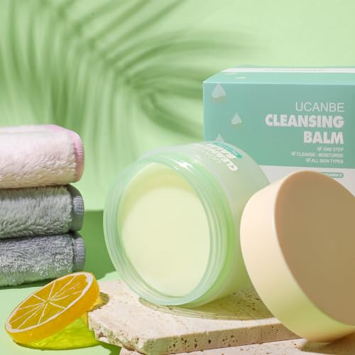 UCANBE Cleansing Balm Makeup Remover 3.17oz + 4 Cloths
