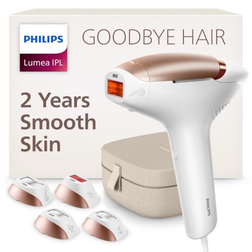 Philips IPL Hair Removal Device for Face & Body, Permanent, Painless, Skin Sensors