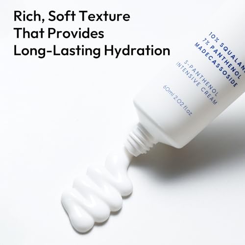 LAYERLAB S-Panthenol Intensive Facial Moisturizer, 7% Panthenol & 10% Squalane for Dry, Sensitive Skin, Moisture Barrier Support & Visibly Calms Redness, Korean Skincare Face Cream 60ml, 2.02fl oz.