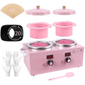 Double Wax Warmer Machine, Yofuly Professional Digital Waxing Kit for Women Hair Removal, Electric Hard Wax Pot Heater with Sticks and Collars for Home Spa Beauty Salon Esthetician Use