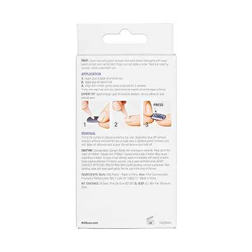 KISS Jelly Fantasy Press On Nails, Nail glue included, 'Jelly Cat', Multicolor, Long Size, Coffin Shape, Includes 28 Nails, 2g glue, 1 Manicure Stick, 1 Mini File