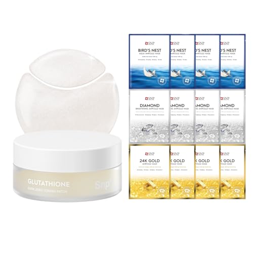 [K Beauty Snp] Glutathione Dark Zero Toning Eye Patch & Variety Ampoule Sheet Mask Set