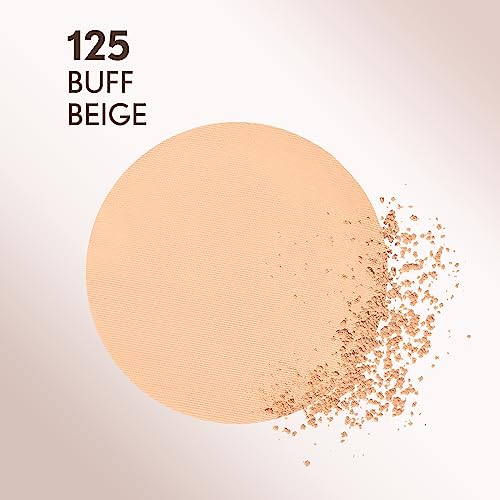 Covergirl Clean Invisible Pressed Powder, Lightweight, Breathable, Vegan Formula, Buff Beige 125, 0.38oz (Pack of 2)