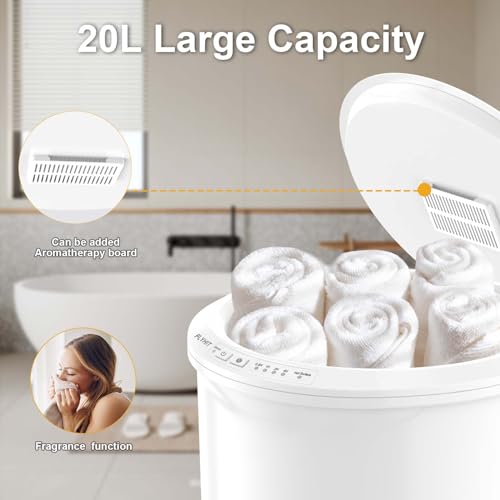 FLYHIT Large Towel Warmer Bucket - Heated Bath Towel Warmer