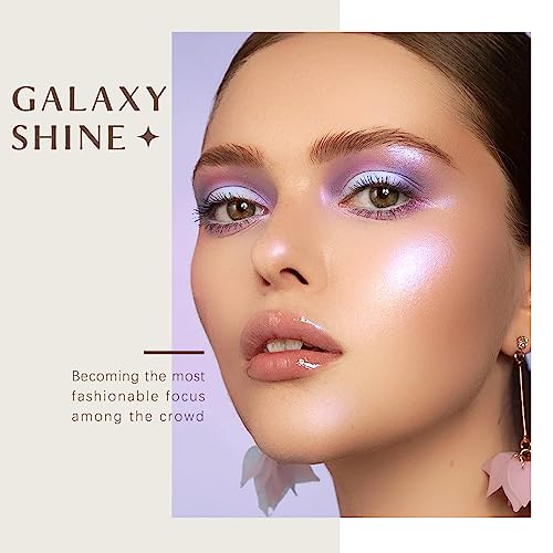 HOSAILY 8 Colors Diamond Highlighter Palette with Mirror