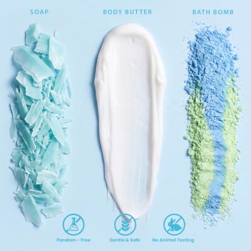 Ocean Spa Gift Set for Women - 5 Pc Bath & Body Kit