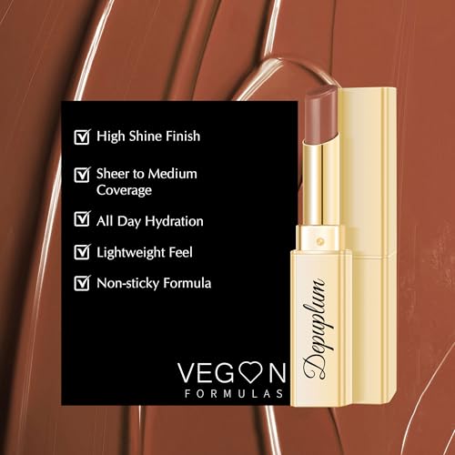 Depuplum Brown Lipstick | Hydrating Moisturizing Lip Gloss