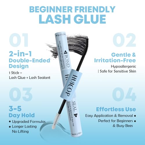 5D Fluffy Cluster Lashes Extensions Kit – 240pcs, Bond & Seal