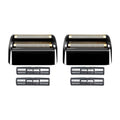 2Pack Shaver Replacement Foil and Cutters compatible with BaBylissPRO Double FXFS2 Metal shaver foil replacement (Black-2PCS)