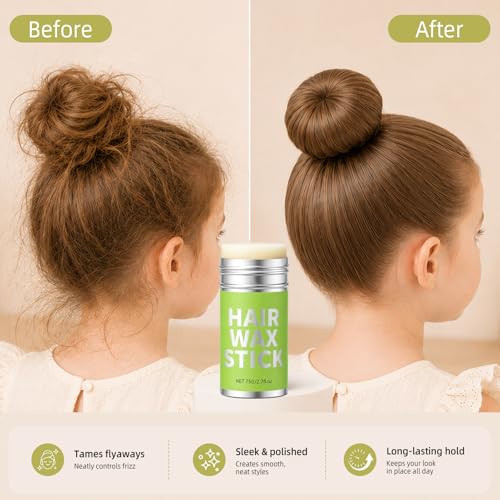 7-Pc Brown Hair Bun Maker Set w/ 4 Sizes & Bobby Pins