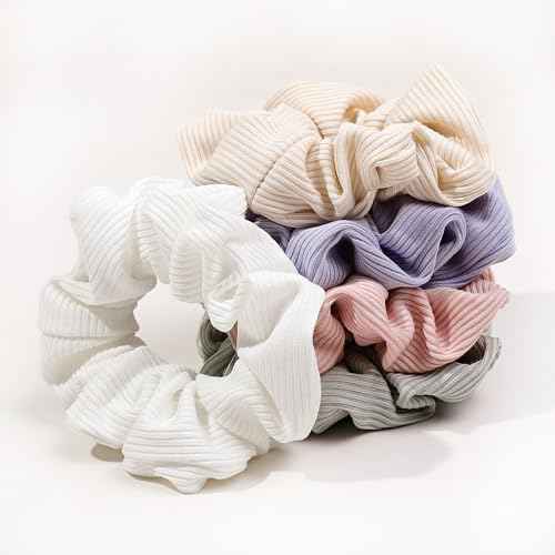 Hair Ties Scrunchies for Women's, for Girls Big Scrunchies Both for Thick Hair or Thin Hair Curl Hair No Crease Ponytail Holder No Hurt Your Hair