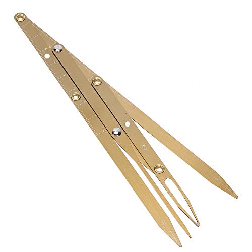 Eyebrow Tattoo Ruler Microblading Measure Tool Gold