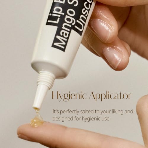 hetras Mango Seed Butter Lip Essence | Fragrnace Free Intense Hydration & Overnight Lip Mask for Soft, Glossy Lips | Daily Lip Treatment Jelly Balm for Dry Lips, 0.44 oz. 2 Pack