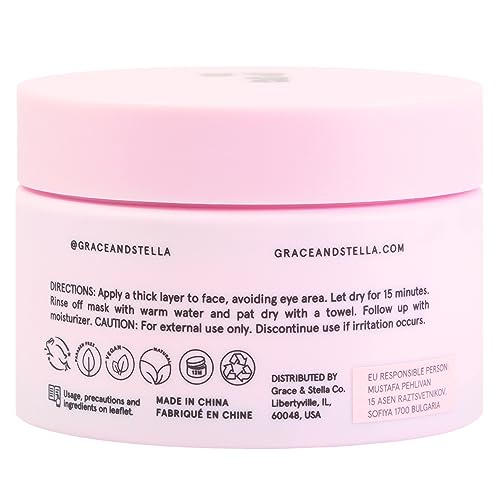 grace & stella Dead Sea Mud Mask 120ml - Vegan Detox Clay