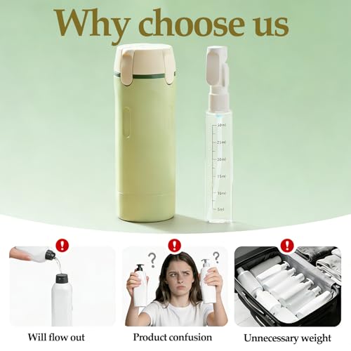 4 Pack 30ml TSA Travel Bottles – Leakproof Pump Dispensers