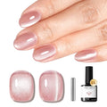 Modelones Pink Cat Eye Gel Nail Polish 9D Cateye with Magnet - A02-Pink