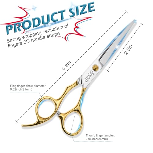 Professional 6" Hair Cutting Scissors, Japanese Stainless Steel