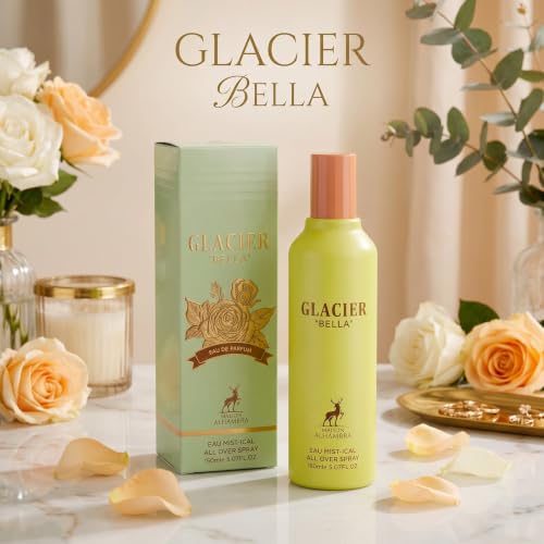 Maison Alhambra Glacier Bella All Over Spray - Fruity Vanilla Fragrance for Women, 5.07 oz / 150 ml