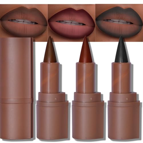 Erinde 2-in-1 Lip Liner & Lipstick Combo Set - 3 Matte Shades