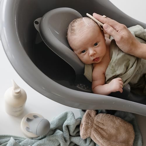Mushie Baby Cradle Cap Brush - Soft Silicone, 2-Pack