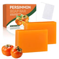 2PCS Persimmon Soap Bar for Body, Natural Deodorant Body Bar Soap for Remove Strong Smell, Organic Eliminating Odor Wash Soap for Women & Men