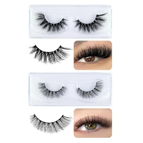 20 Pairs False Eyelashes - 4 Styles, Natural to Dramatic Look