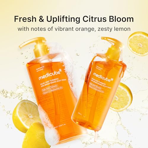 medicube Kojic Acid Turmeric Body Wash | Brightening Shower Gel 13.5oz
