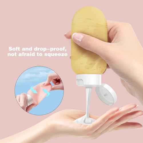 16 Pack Travel Bottle Set for Toiletries, Travel Containers for Toiletries With Clear Zipper Toiletry Bag, Leak Proof Refillable Squeezable Travel Toiletries Bottles for Skincar Lotion Shampoo