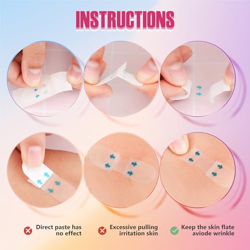 YAGUVI Invisible Face Lift Tape - 60PCS for V-Shaped Contour