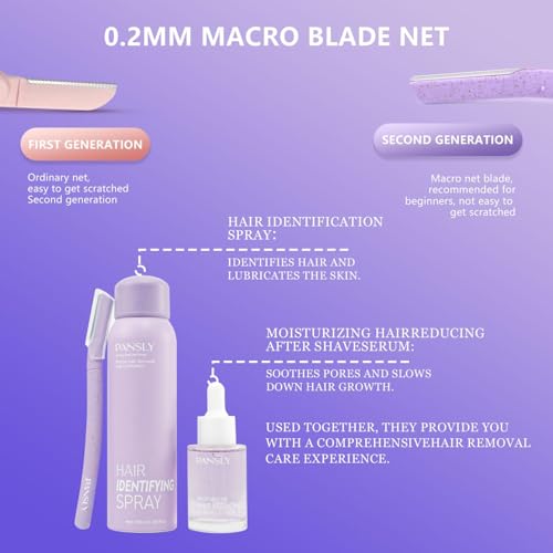 Hair Identifying Spray Kit with After Shave Serum 100mL + 30mL for Face & Body Hair Removal