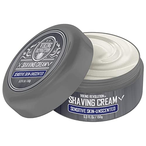 Viking Revolution Unscented Shaving Cream for Men - 5.3 oz Pack of 1