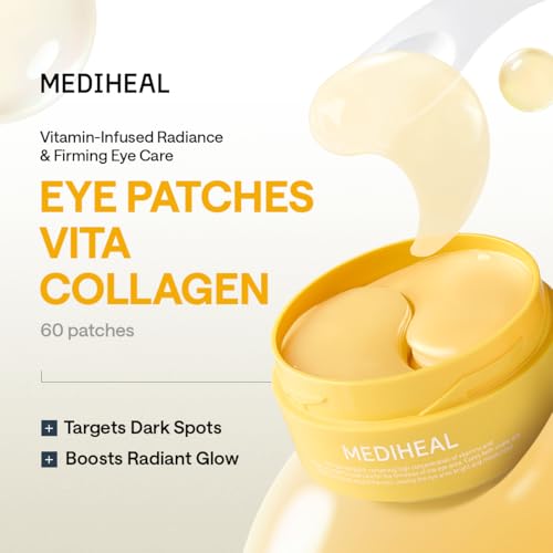 MEDIHEAL Vita Collagen Under Eye Patches - Dark Spot & Wrinkle Care (60 Count)